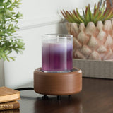 Diffuseur pour fondant et cubes de cire | CLASSIQUE 2 EN 1 NOYER ET ÉTAIN