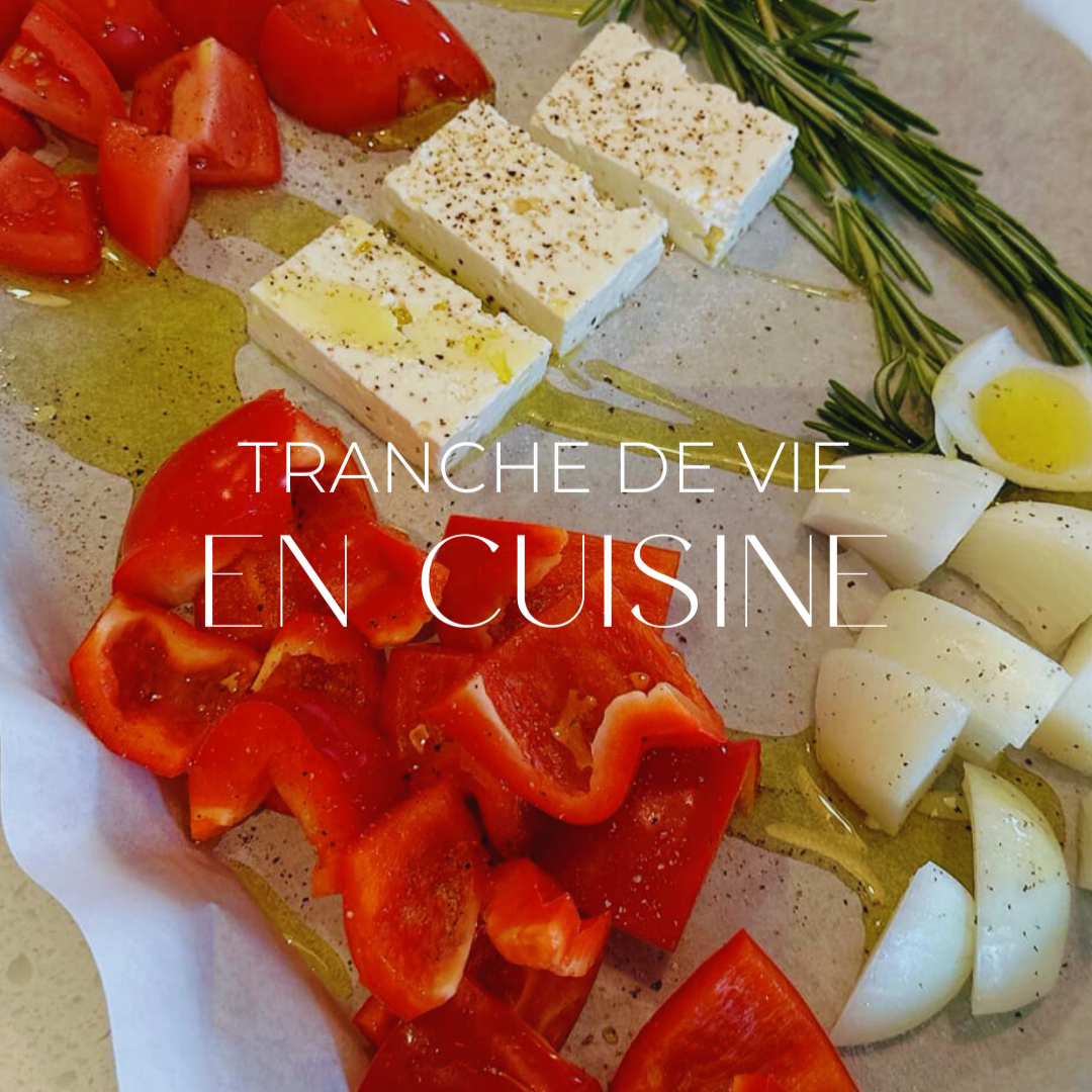 Tranche de vie en cuisine | Soupe de feta rôtie aux poivrons et tomates