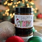 Bougie mini « Joyeuses FÊTES » ⇢Avec prénom personnalisé⇠